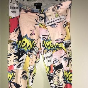 Wet Seal comic leggings